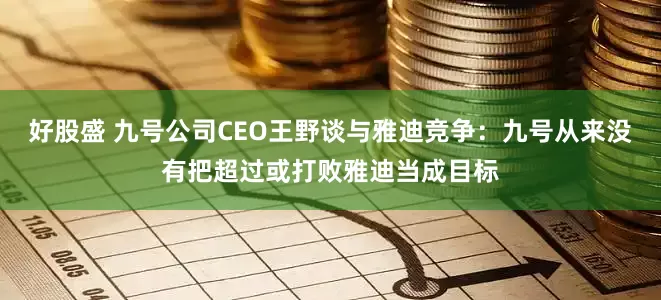 好股盛 九号公司CEO王野谈与雅迪竞争：九号从来没有把超过或打败雅迪当成目标