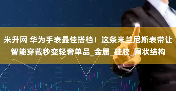 米升网 华为手表最佳搭档！这条米兰尼斯表带让智能穿戴秒变轻奢单品_金属_硅胶_网状结构